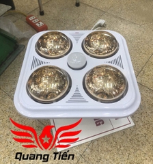 Đèn sưởi ấm kết hợp quạt thông gió âm trần Braun Kohn BU04GR (điều khiển từ xa)