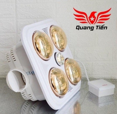 Đèn sưởi ấm kết hợp quạt thông gió âm trần Braun Kohn BU04G (Công tắc)