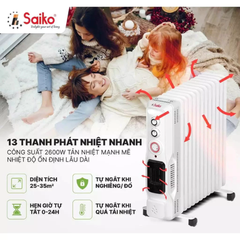 Máy sưởi dầu Sailko OR-8213T 13 thanh và OR-8211T 11 thanh