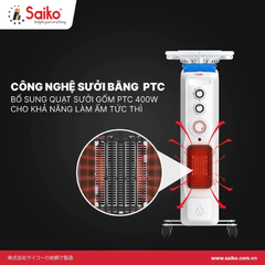 Máy sưởi dầu Sailko OR-8213T 13 thanh và OR-8211T 11 thanh