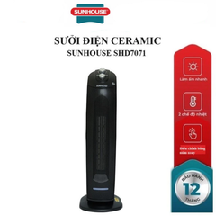 Sưởi điện Ceramic Sunhouse SHD7071