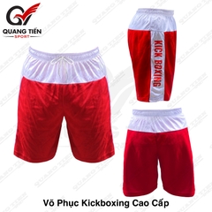 Võ phục tập KickBoxing cao cấp màu đỏ