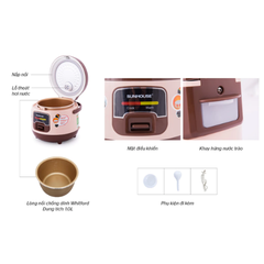 Nồi cơm điện 1L Sunhouse SHD8208C