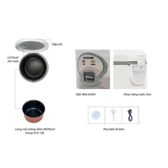 Nồi cơm điện 1.8L Sunhouse SHD8602