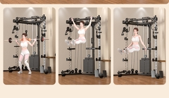 Giàn tập đa năng chữ V JL021 + 140KG tạ kéo xô