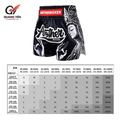 Quần Muay Thái Another Boxer Chính Hãng Muay Thai Short Chất Liệu Satin Cao Cấp | QT-073