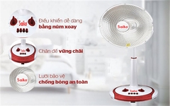 Quạt sưởi Halogen Saiko HF-802H - Chính Hãng