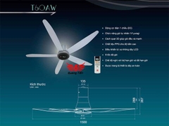 Quạt trần KDK T60AW