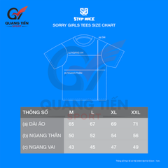 Áo phông Stepback Tshirt Sorry Girl