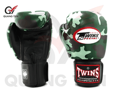 Găng Tay Boxing Twins  – camo xanh lá