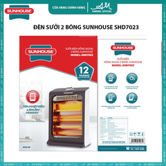 Sưởi điện hồng ngoại 2 bóng Sunhouse SHD7023