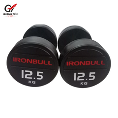 Tạ tay thép bọc cao su IronBull IR04 nhập khẩu 12.5kg ( giá 1 quả )