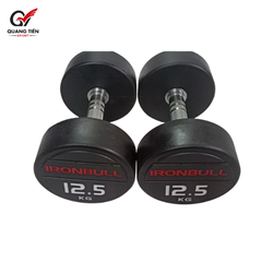 Tạ tay thép bọc cao su IronBull IR04 nhập khẩu 12.5kg ( giá 1 quả )