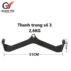 Bộ Power Grip 5 thanh kéo lưng xô kéo row, lat pull down nhập khẩu