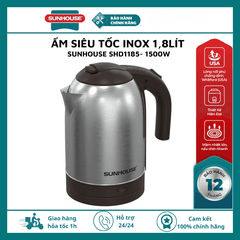 Ấm siêu tốc Inox 1.8L Sunhouse SHD1185