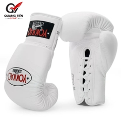 Găng Boxing YOKKAO Matrix Lace Up Buộc Dây – White