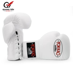 Găng Boxing YOKKAO Matrix Lace Up Buộc Dây – White