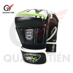 Găng Tay hở ngón MMA BN Găng tay BN MMA cao cấp - MMA Gloves - màu xanh