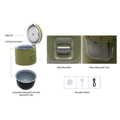 Nồi cơm điện 1.8L Sunhouse Mama SHD8665G