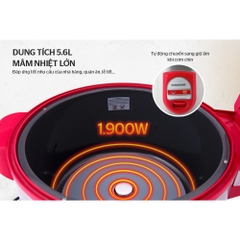 Nồi cơm điện 5.6L Sunhouse SH866