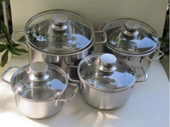 Bộ Nồi Inox 3 đáy Fivestar 4 Maylay New QT54
