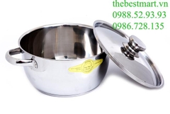 Bộ Nồi Inox Fivestar Cool 3 Chiếc nắp inox QT58