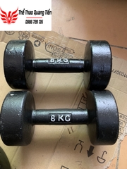 Tạ tay gang đúc liền khối 8 kg loại đẹp 2021 (giá 1 chiếc)