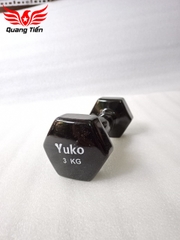 Tạ tay cao su lục giác YuKo cao cấp QT22 ( giá 1 chiếc)