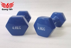 Tạ tay cao su cao cấp 4 kg xanh (giá 1 chiếc)