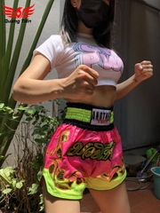 Quần Muay Thái Another Boxer Chính Hãng Muay Thai Short Chất Liệu Satin Cao Cấp | QT-012
