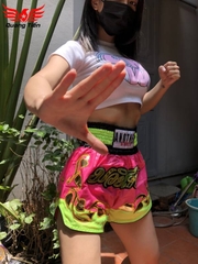 Quần Muay Thái Another Boxer Chính Hãng Muay Thai Short Chất Liệu Satin Cao Cấp | QT-012