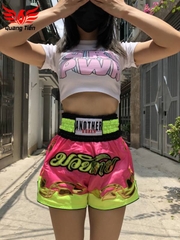 Quần Muay Thái Another Boxer Chính Hãng Muay Thai Short Chất Liệu Satin Cao Cấp | QT-012