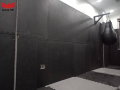Thảm xốp phòng tập võ thuật , thể dục , thể thao , boxing , gym 1mx1m màu ghi đen (1 tấm)