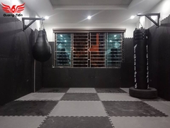Thảm xốp phòng tập võ thuật , thể dục , thể thao , boxing , gym 1mx1m màu ghi đen (1 tấm)