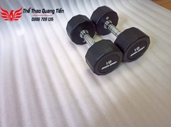 Tạ tay bọc cao su Iron Grip 10 kg (1 chiếc)