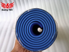 Thảm tập Yoga cao cấp định tuyến nhập khẩu 6 li 2 lớp chính hãng màu xanh dương đậm