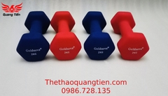 Tạ tay thép bọc su chất liệu nhung gai cao cấp Goldnova 2kg (giá 1 chiếc)