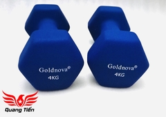 Tạ tay thép bọc su chất liệu nhung gai cao cấp Goldnova 8kg (giá 1 chiếc)