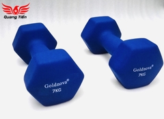Tạ tay thép bọc su chất liệu nhung gai cao cấp Goldnova 7kg (giá 1 chiếc)