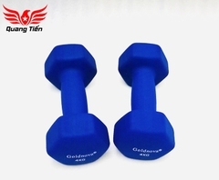Tạ tay thép bọc su chất liệu nhung gai cao cấp Goldnova 6kg (giá 1 chiếc)