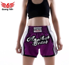 Quần Muay Thái Another Boxer Chính Hãng Muay Thai Short Chất Liệu Satin Cao Cấp | QT-020