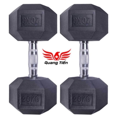 Tạ tay cao su lục giác cao cấp Iron Bull 7,5kg nhập khẩu ( giá 1 quả )