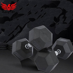 Tạ tay cao su lục giác cao cấp Iron Bull 12,5kg nhập khẩu ( giá 1 quả )