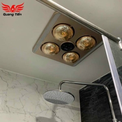 Đèn sưởi nhà tắm 4 bóng âm trần LED HE9 (Điều khiển từ xa) - Chính Hãng