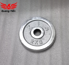 Tạ bánh đĩa sắt nhập khẩu siêu đẹp mạ inox 1kg