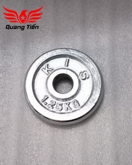 Tạ bánh đĩa sắt nhập khẩu siêu đẹp mạ inox 1kg