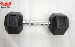 Tạ tay cao su lục giác cao cấp Iron Bull 5kg nhập khẩu ( giá 1 quả )