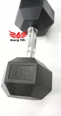 Tạ tay cao su lục giác cao cấp Iron Bull 12,5kg nhập khẩu ( giá 1 quả )
