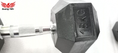Tạ tay cao su lục giác cao cấp Iron Bull 15kg nhập khẩu ( giá 1 quả )