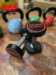 Tạ tay thép bọc cao su IronBull IR03 nhập khẩu chính hãng (giá 1 quả)